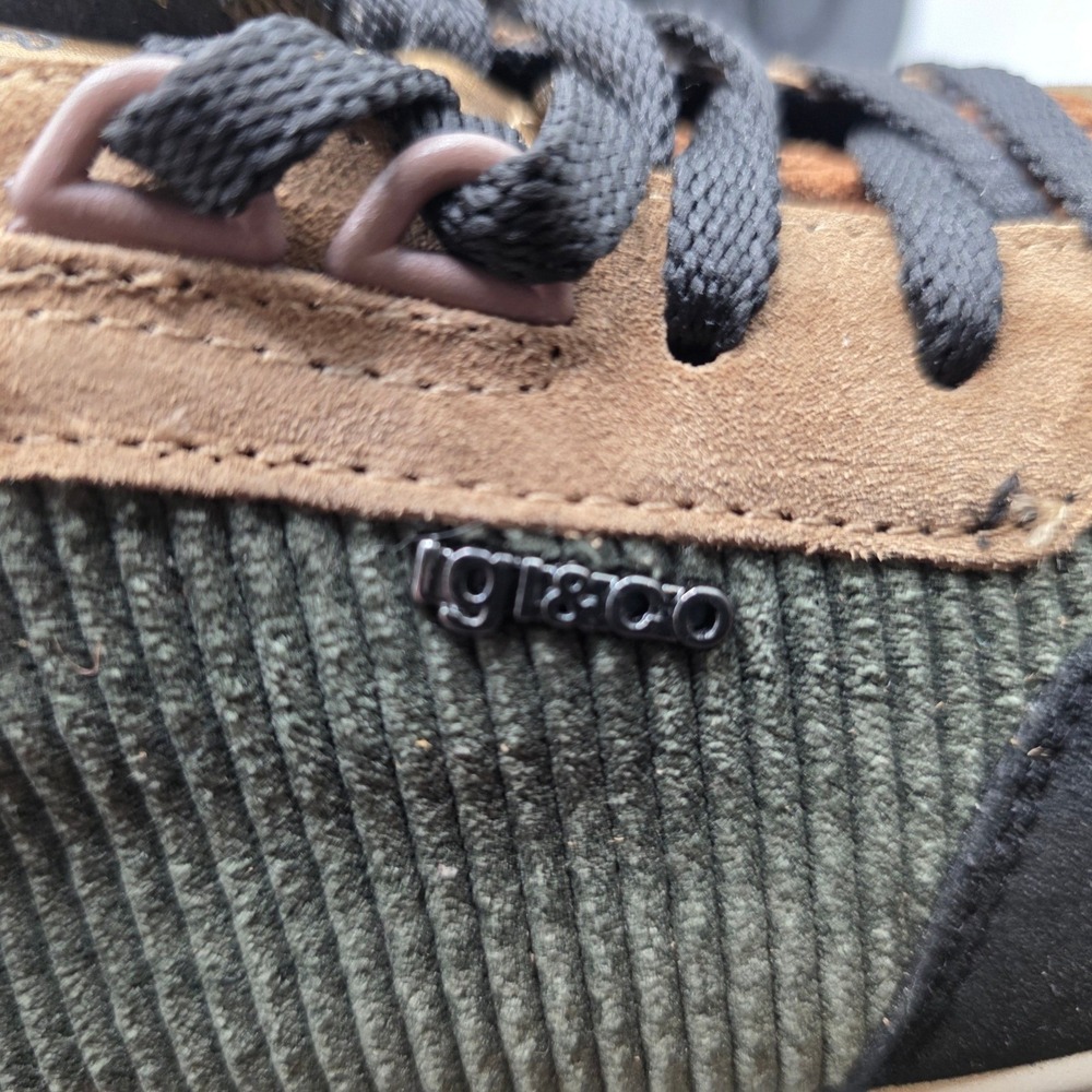 Igi&Co Womens Corduroy Suede Leopard Platform Sneakers Made in Italy Size 40 - Picture 9 of 12